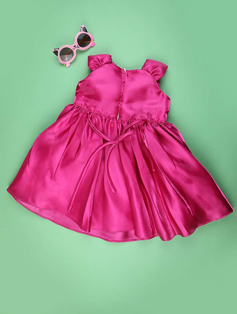 girls self designed sleeveless flared frock - 22319058 -  Standard Image - 1