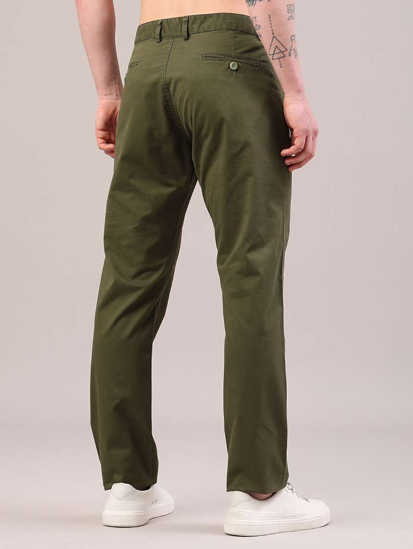 men solid mid rise chinos casual trouser - 22319163 -  Standard Image - 4