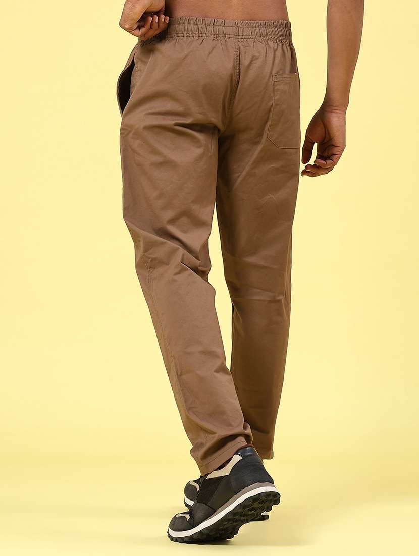 Brown Cotton Chinos Casual Trousers - 22319178 -  Standard Image - 4