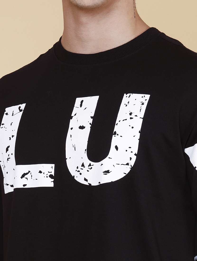 men printed round neck oversized t-shirt - 22319198 -  Standard Image - 1