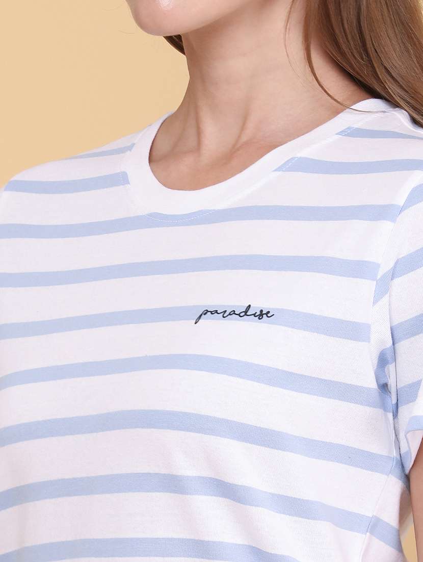 Women Printed Round Neck Regular Fit T-shirt - 22319216 -  Standard Image - 1