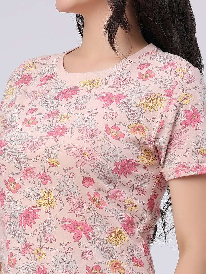 women printed round neck t-shirt - 22319218 -  Standard Image - 1