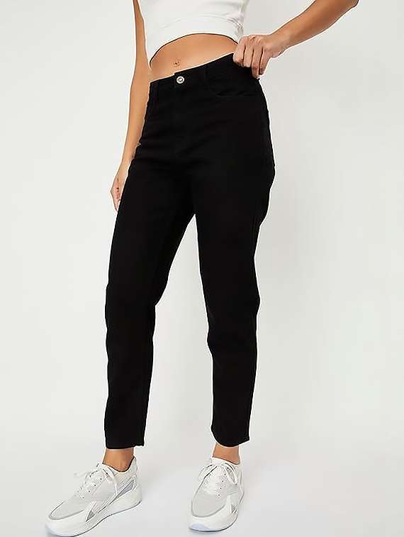 women solid high rise slim fit jeans - 22319279 -  Standard Image - 1