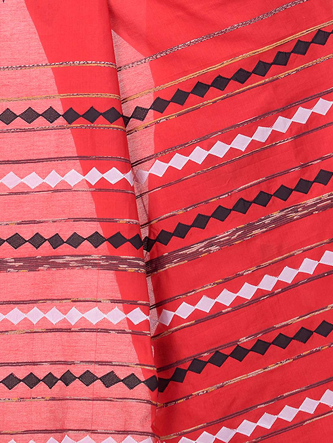 women solid with work handloom saree with blouse - 22319593 -  Standard Image - 4