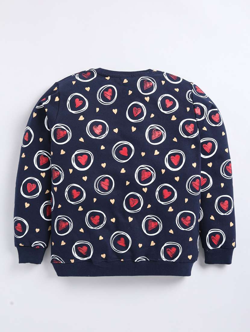 girls printed long sleeve sweatshirt - 22319737 -  Standard Image - 1