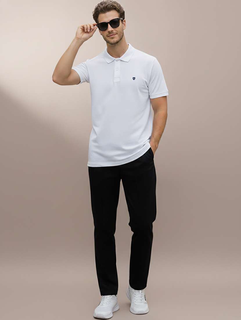 men solid short sleeve regular fit polo t-shirt - 22319788 -  Standard Image - 4