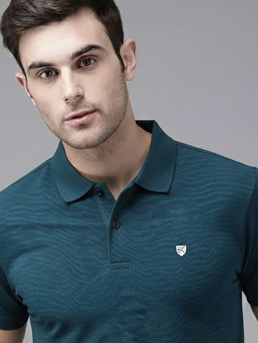 men solid short sleeve regular fit polo t-shirt - 22319912 -  Standard Image - 4