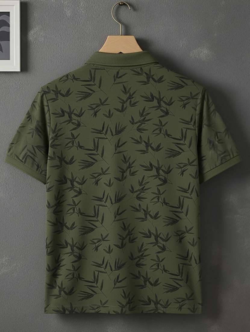 men printed short sleeve regular fit polo t-shirt - 22320039 -  Standard Image - 4