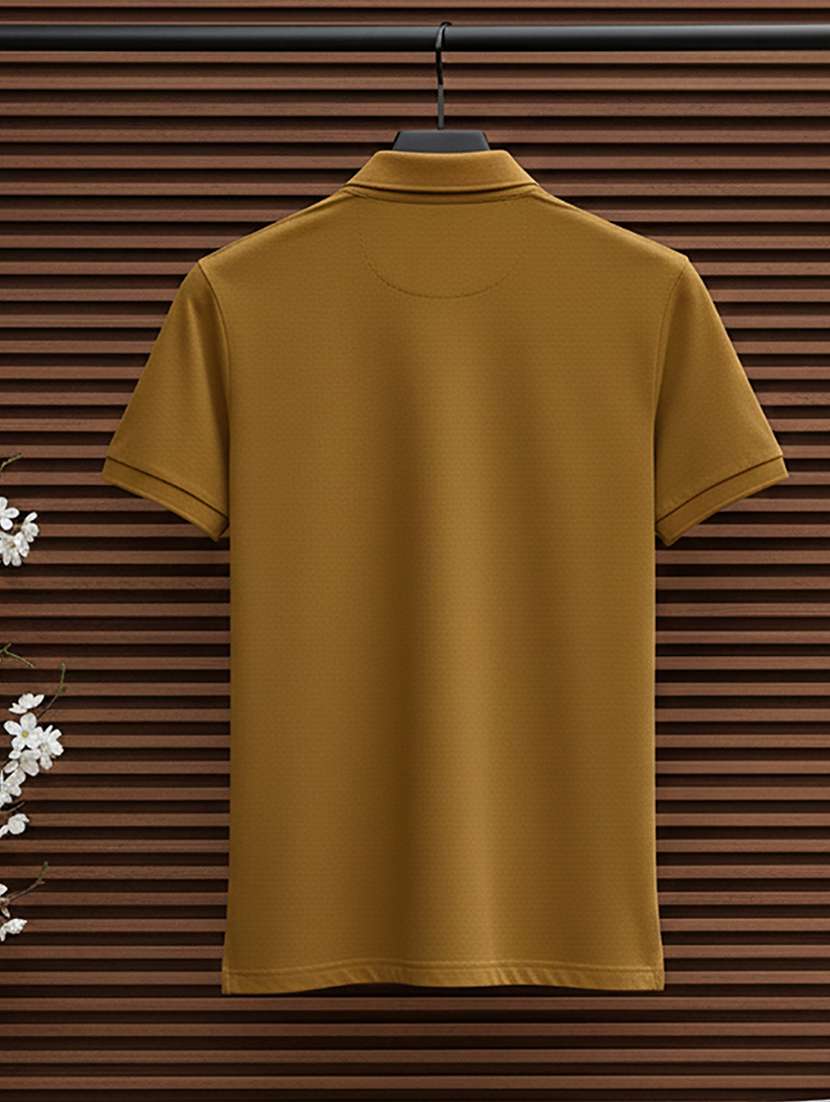 men solid short sleeve regular fit polo t-shirt - 22320058 -  Standard Image - 4