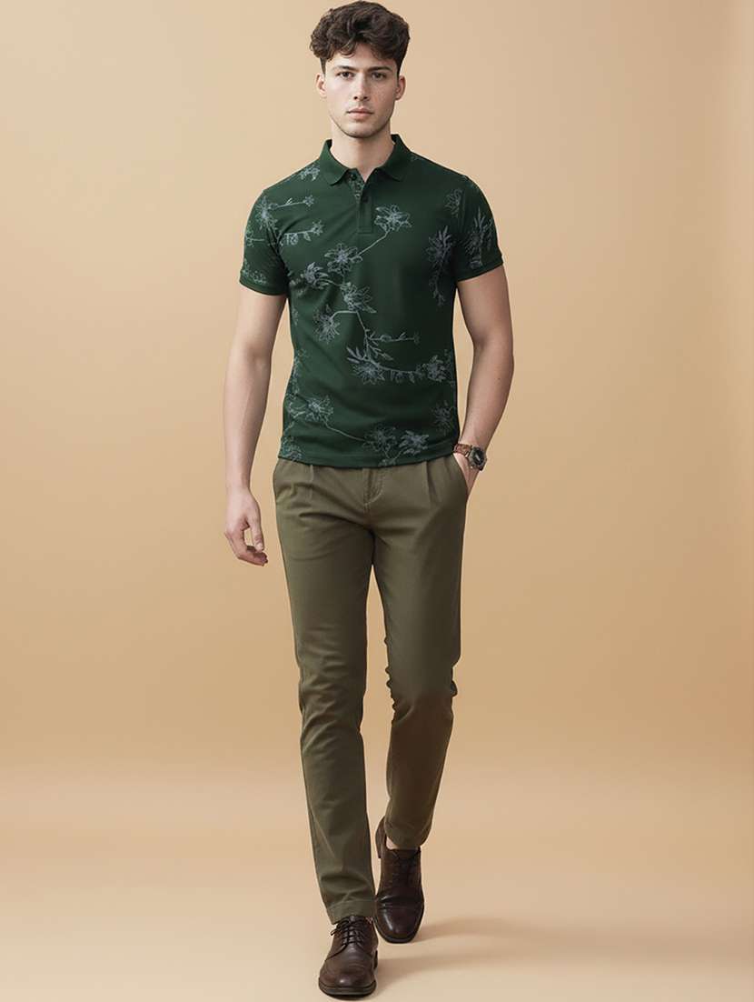 men printed short sleeve regular fit polo t-shirt - 22320059 -  Standard Image - 4