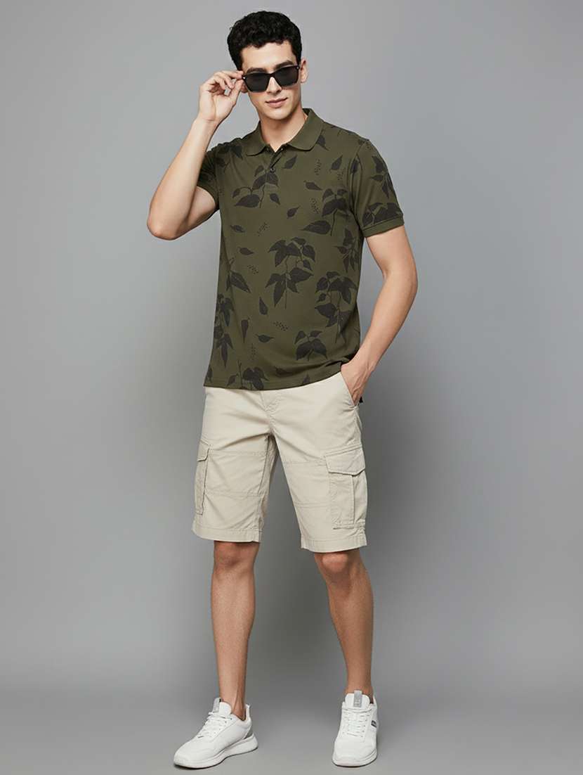 men printed short sleeve regular fit polo t-shirt - 22320071 -  Standard Image - 4