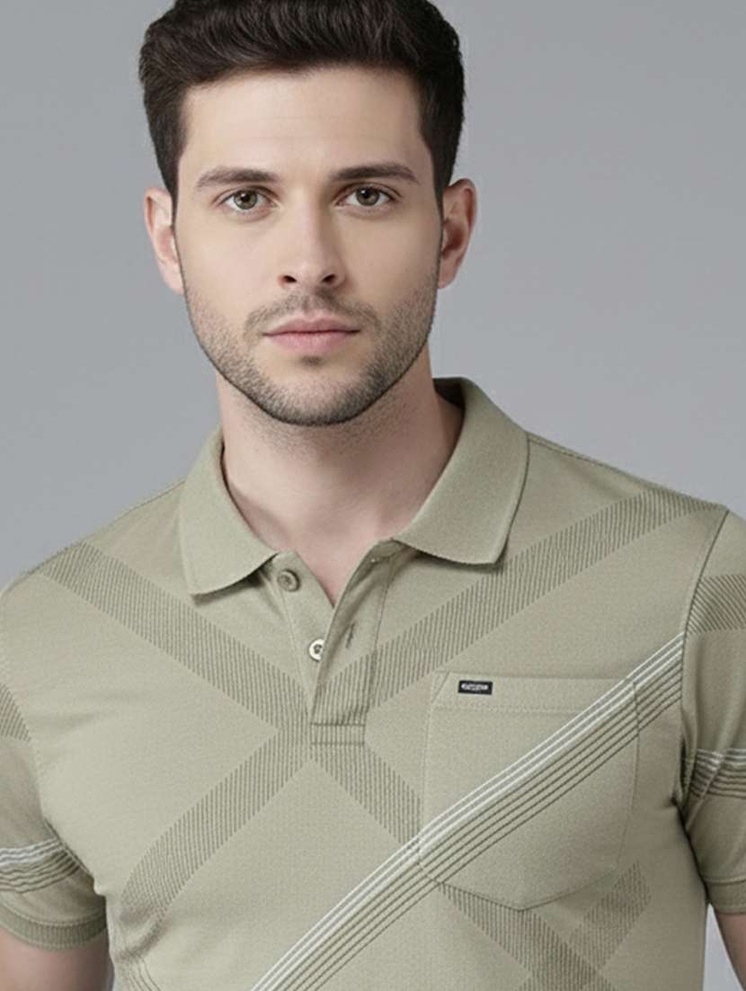 men printed short sleeve regular fit polo t-shirt - 22320147 -  Standard Image - 4