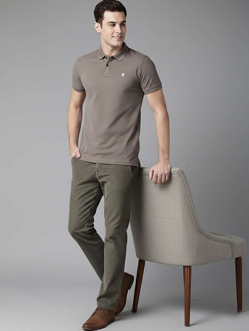 men solid short sleeve regular fit polo t-shirt - 22320171 -  Standard Image - 4