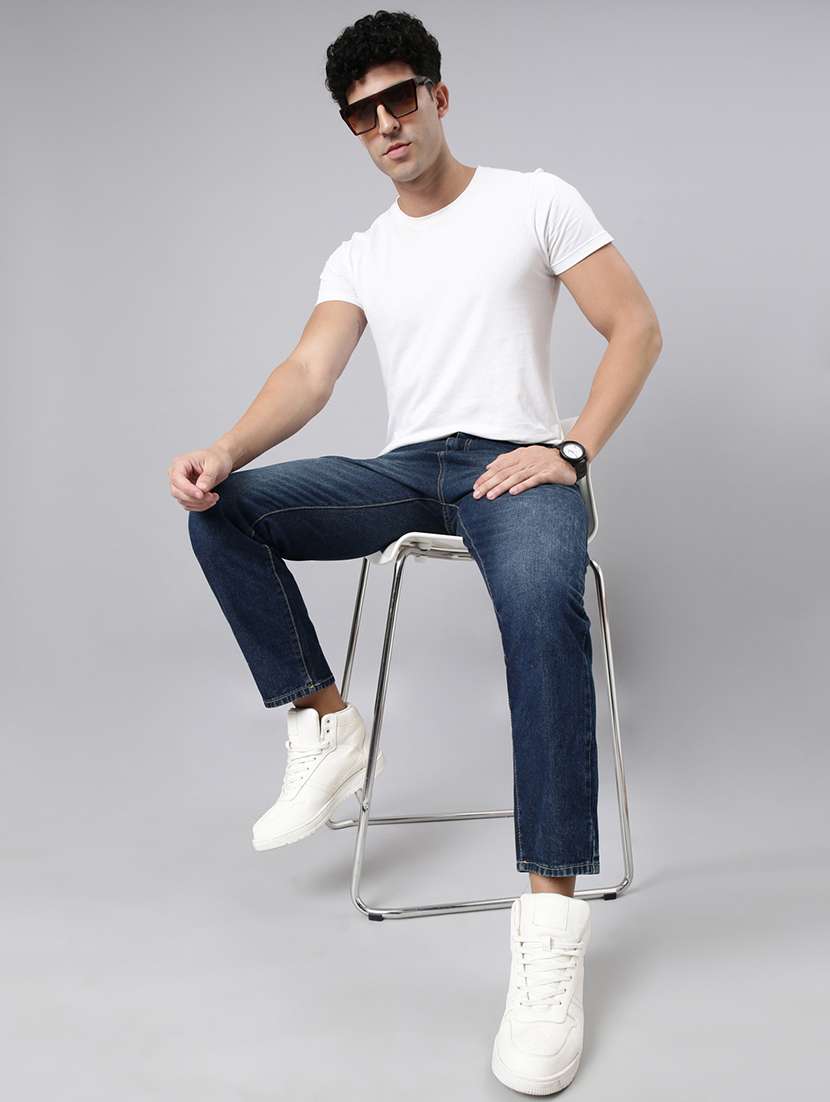 men washed mid rise full length jeans - 22320222 -  Standard Image - 1