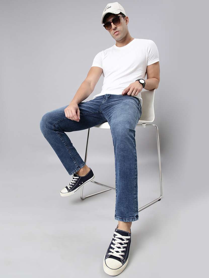 men washed mid rise full length jeans - 22320228 -  Standard Image - 4