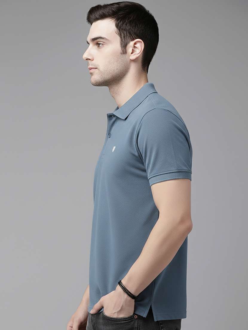 men solid short sleeve regular fit polo t-shirt - 22320253 -  Standard Image - 1