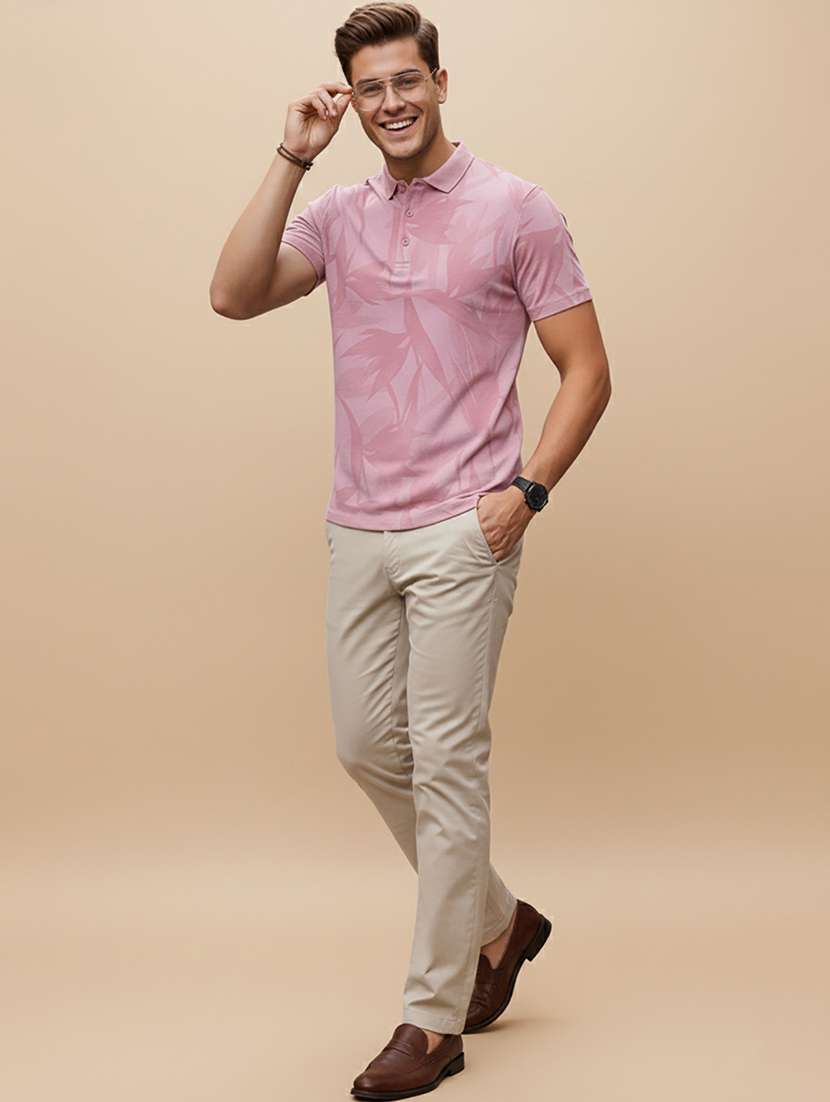 men printed short sleeve regular fit polo t-shirt - 22320282 -  Standard Image - 4