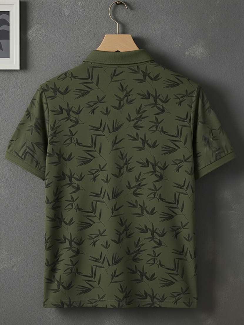 men printed short sleeve regular fit polo t-shirt - 22320330 -  Standard Image - 4