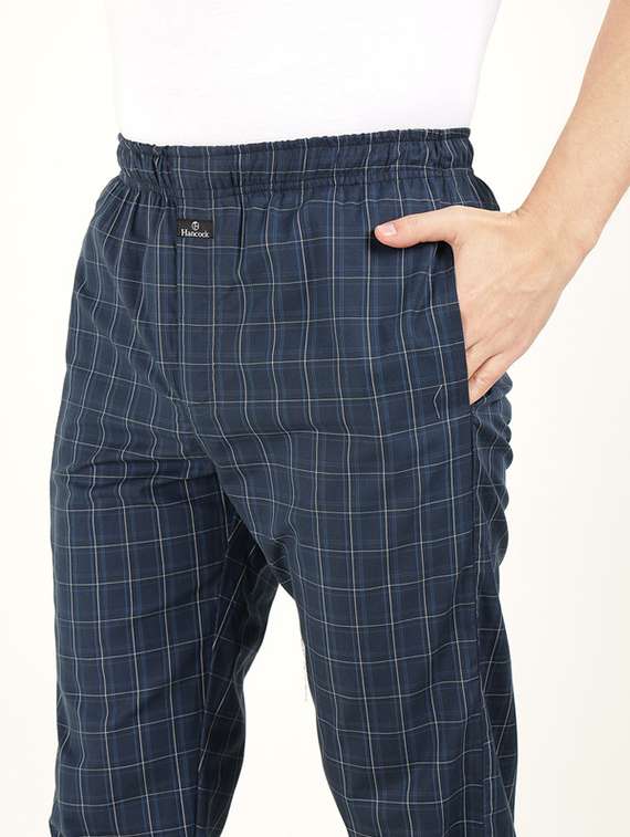 men checkered long sleeve shirt & pyjamas night suit - 22320478 -  Standard Image - 6