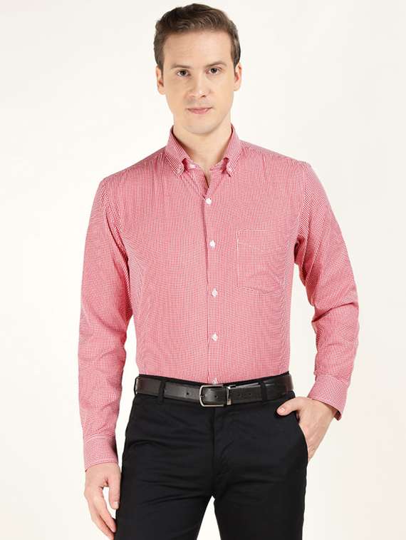 Men Collared Long Sleeve Formal Shirt - 22320551 -  Standard Image - 1
