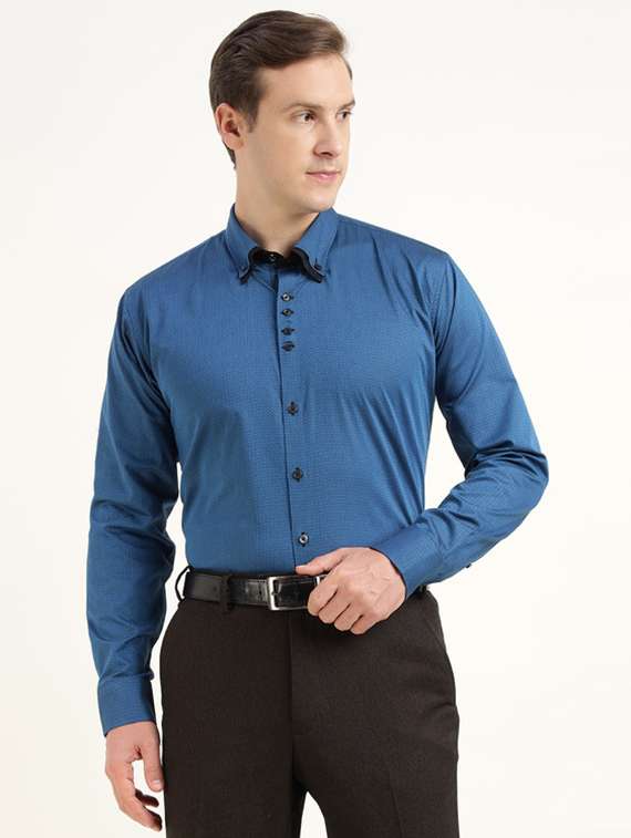 men collared long sleeve formal shirt - 22320560 -  Standard Image - 1