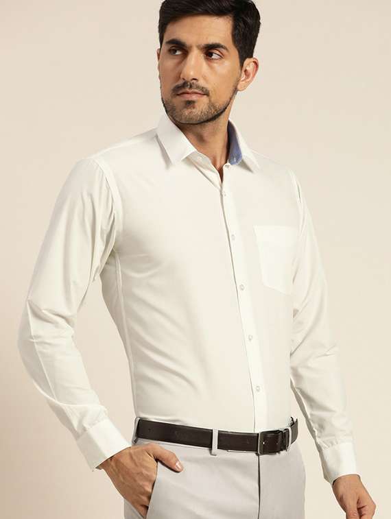 men collared long sleeve formal shirt - 22320571 -  Standard Image - 1