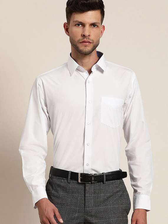 men collared long sleeve formal shirt - 22320575 -  Standard Image - 1