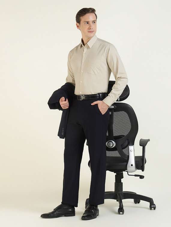 men collared long sleeve formal shirt - 22320576 -  Standard Image - 4
