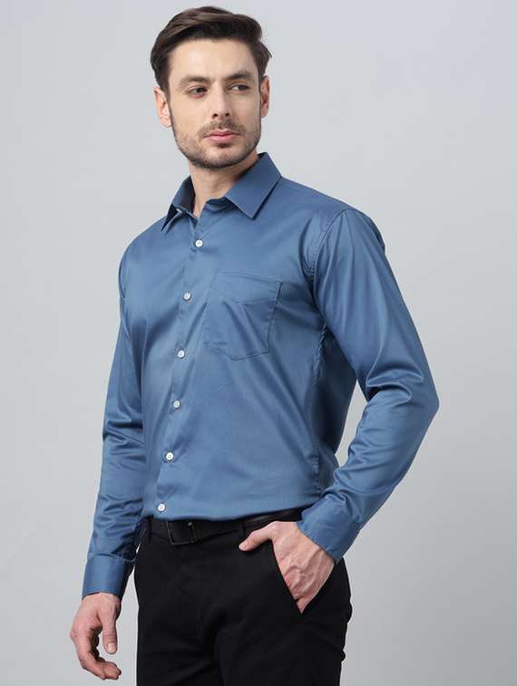 men collared long sleeve formal shirt - 22320577 -  Standard Image - 1