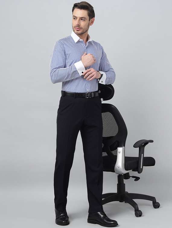 men collared long sleeve formal shirt - 22320579 -  Standard Image - 4