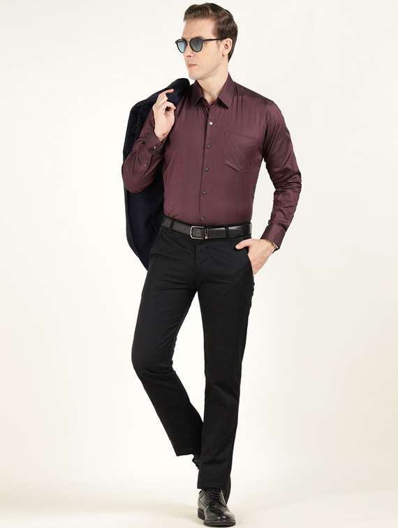 men collared long sleeve formal shirt - 22320580 -  Standard Image - 4