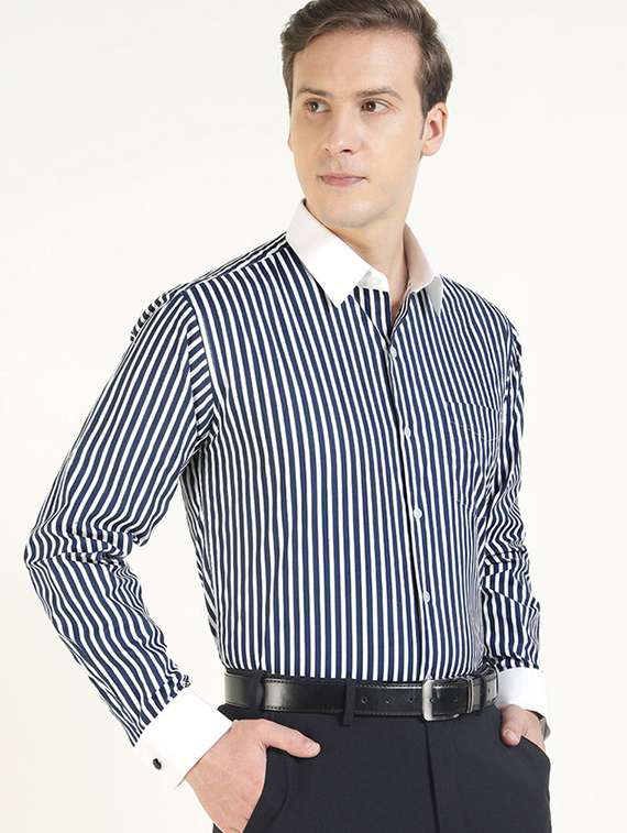 men collared long sleeve formal shirt - 22320583 -  Standard Image - 1