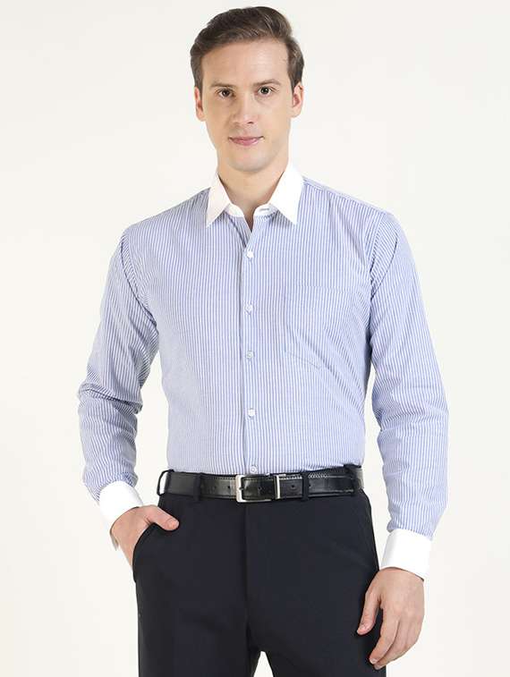 men collared long sleeve formal shirt - 22320594 -  Standard Image - 1