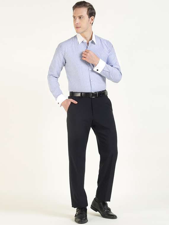 men collared long sleeve formal shirt - 22320594 -  Standard Image - 4