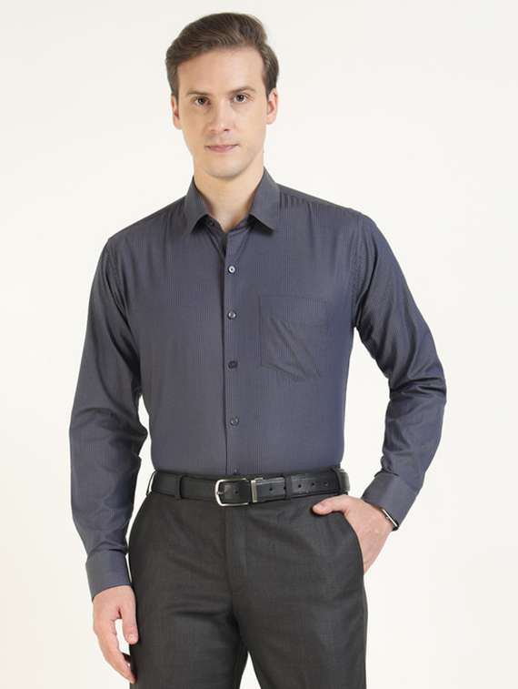 men collared long sleeve formal shirt - 22320595 -  Standard Image - 1