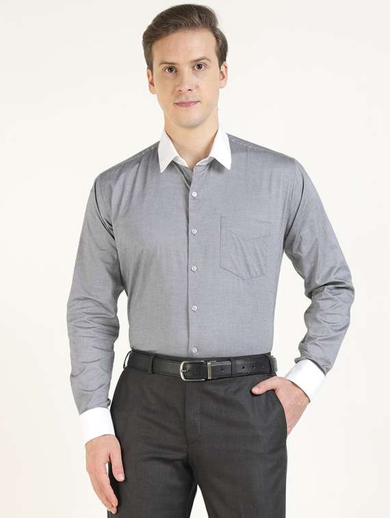 men collared long sleeve formal shirt - 22320596 -  Standard Image - 1