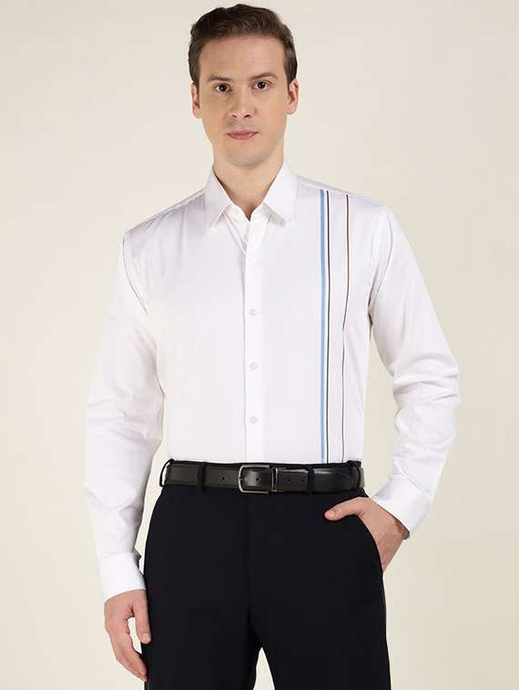 men collared long sleeve formal shirt - 22320601 -  Standard Image - 1