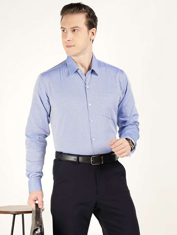 men collared long sleeve formal shirt - 22320605 -  Standard Image - 1