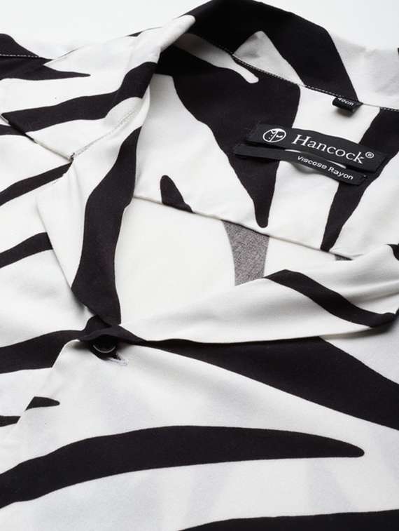 men animal print collared full length co-ord set - 22320613 -  Standard Image - 4