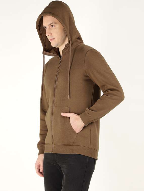 men solid long sleeve collared sweatshirt - 22320622 -  Standard Image - 1