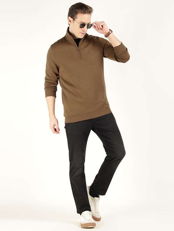 men solid long sleeve sweatshirt - 22320630 -  Standard Image - 4