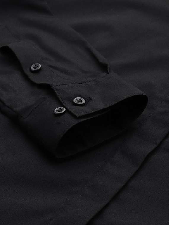 women solid collared long sleeve shirt - 22320642 -  Standard Image - 4