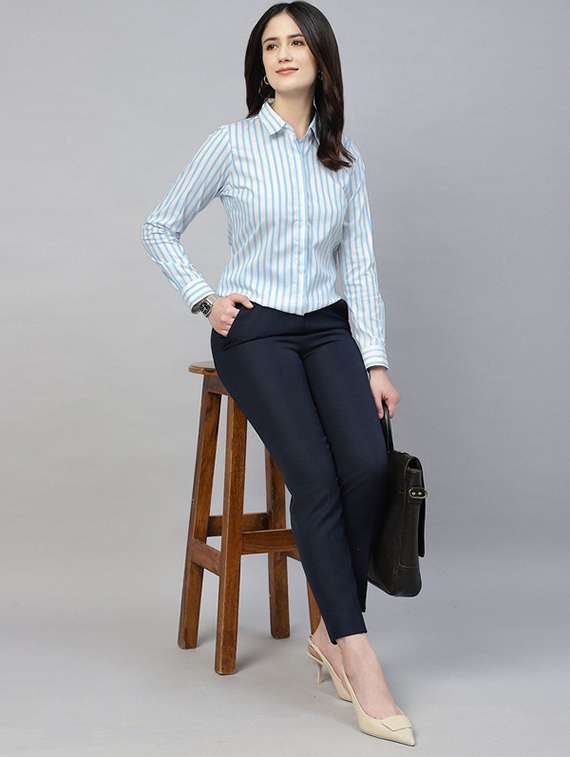 women collared long sleeve shirt - 22320657 -  Standard Image - 4