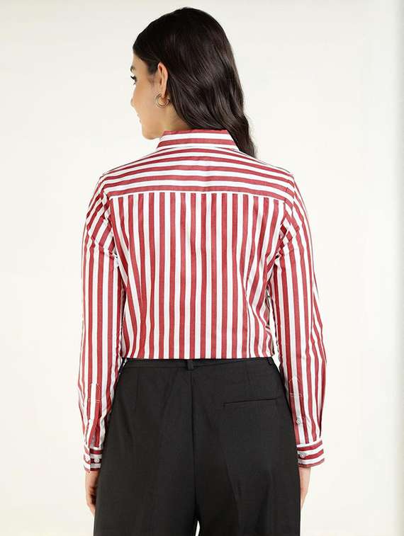 women collared long sleeve regular fit shirt - 22320682 -  Standard Image - 4