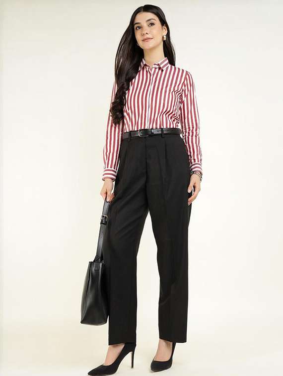 women collared long sleeve regular fit shirt - 22320682 -  Standard Image - 6