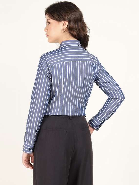 women collared long sleeve regular fit shirt - 22320683 -  Standard Image - 4