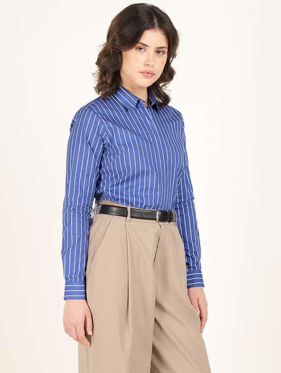 women collared long sleeve regular fit shirt - 22320685 -  Standard Image - 1