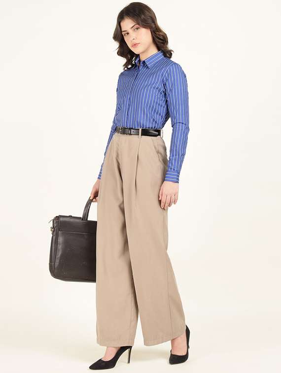 women collared long sleeve regular fit shirt - 22320685 -  Standard Image - 6