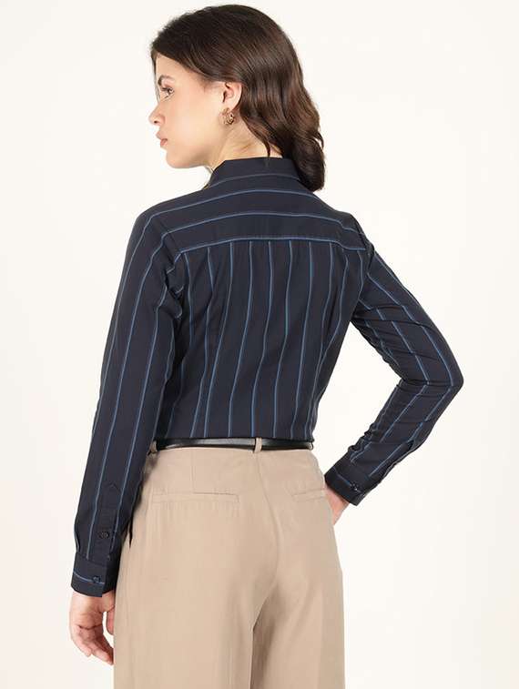 women collared long sleeve regular fit shirt - 22320689 -  Standard Image - 4