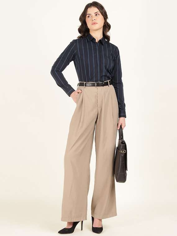 women collared long sleeve regular fit shirt - 22320689 -  Standard Image - 6